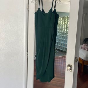 Lulus M forest green dress